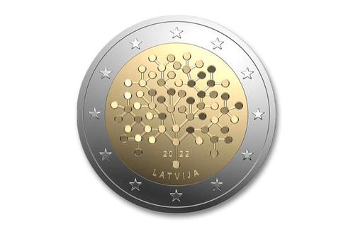 2 euro Financiele geletterdheid 2022 - Letland, Postzegels en Munten, Munten | Europa | Euromunten, Verzenden