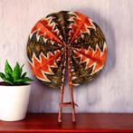 Afrikaanse handwaaier - Ankara print waaier - Fifi - Oranje, Ophalen of Verzenden, Nieuw