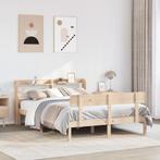 vidaXL Bedframe zonder matras massief grenenhout 120x190 cm, Huis en Inrichting, Slaapkamer | Bedden, Bruin, Verzenden, Nieuw