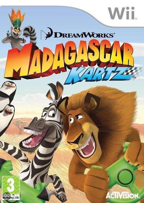 Madagascar Kartz (Nintendo Wii tweedehands game), Spelcomputers en Games, Games | Nintendo Wii, Zo goed als nieuw, Ophalen of Verzenden