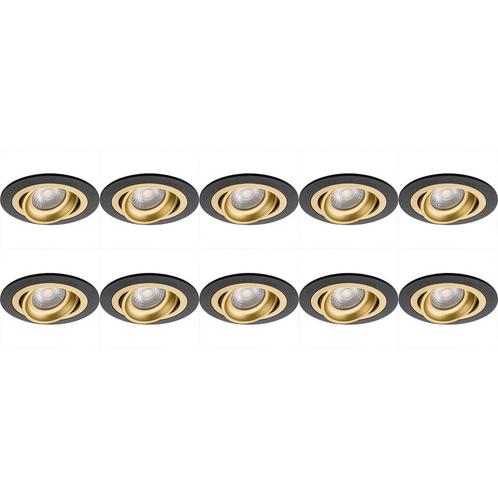 10x Spot Armatuur - GU10 Inbouwspot - Pragmi Alpin Pro Rond, Huis en Inrichting, Lampen | Spots, Plafondspot of Wandspot, Nieuw