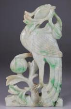 Phoenix Sculpt beeldje - Jade, Parelmoer Wit - Appelgroen -