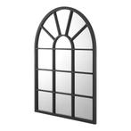 [en.casa] Spiegel Villalago hangend 80x60 cm zwart mat, Huis en Inrichting, Woonaccessoires | Spiegels, Verzenden, Nieuw