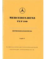 1954 MERCEDES BENZ TYP 180 INSTRUCTIEBOEKJE DUITS