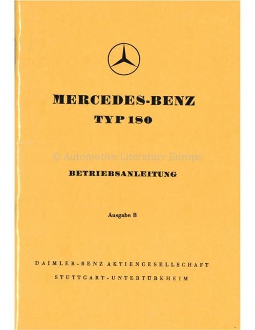 1954 MERCEDES BENZ TYP 180 INSTRUCTIEBOEKJE DUITS, Auto diversen, Handleidingen en Instructieboekjes