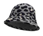 Bucket Hat Soft Panter Patroon Zwart Beige Donker Grijs, Verzenden, Nieuw