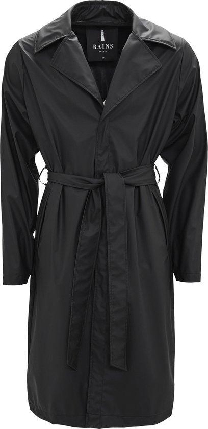 Rains Overcoat 1255 - Maat M/L - Jas Dames - Black, Fietsen en Brommers, Fietsaccessoires | Fietskleding, Verzenden