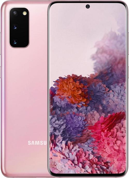 Nieuwstaat Samsung Galaxy S20 G5 128GB Pink + 12 maanden, Computers en Software, Overige Computers en Software, Zo goed als nieuw
