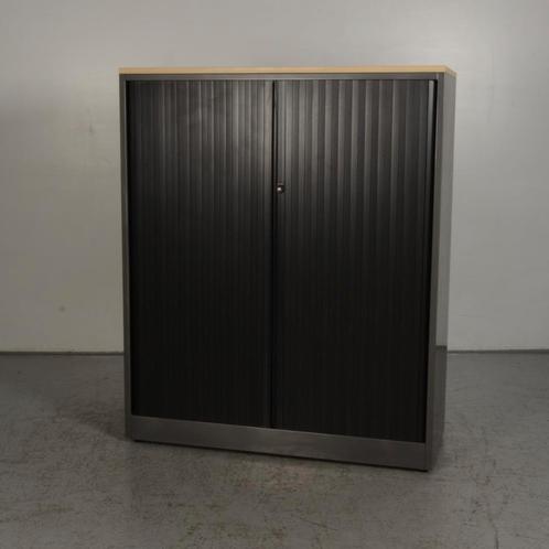 Roldeurkast Ahrend - Antraciet - 144 x 120 cm - Ahorn, Huis en Inrichting, Kasten | Roldeurkasten en Archiefkasten, Ophalen of Verzenden