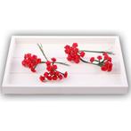12x stuks rode roosjes van satijn 12 cm - Kunst rozen, Verzenden