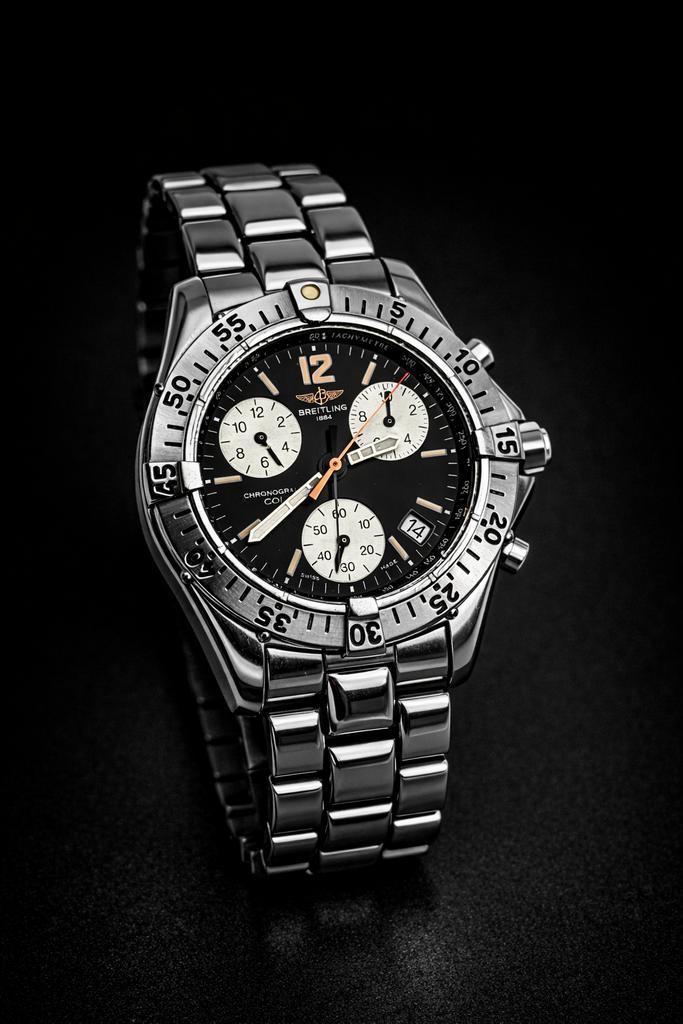 Breitling Colt Chronograph A53035, Sieraden, Tassen en Uiterlijk, Horloges | Heren, Staal, Zo goed als nieuw, Staal, Breitling