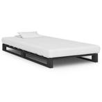 vidaXL Bedframe pallet massief grenenhout grijs 90x200 cm, 90 cm, Eenpersoons, Verzenden, Nieuw