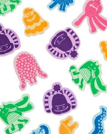 HEMA Foam stickers monsters beschikbaar voor biedingen
