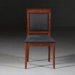 stel van 6 Louis Philipe stoelen ca 1835 mahonie incl stoff, Antiek en Kunst, Antiek | Meubels | Stoelen en Banken, Ophalen of Verzenden