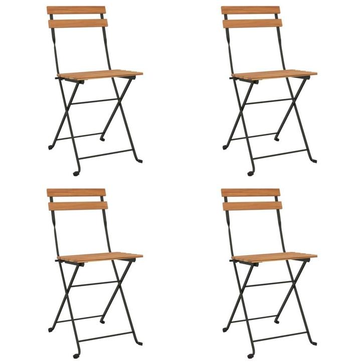Bistrostoelen Teak - Inklapbaar - Retourdeal Tuinset, Tuin en Terras, Tuinstoelen, Inklapbaar, Nieuw, Teakhout, Ophalen of Verzenden