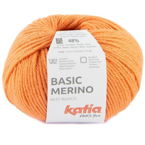 Katia Basic Merino - 92 pasteloranje - Wol/Acryl Garen, Hobby en Vrije tijd, Breien en Haken, Ophalen of Verzenden