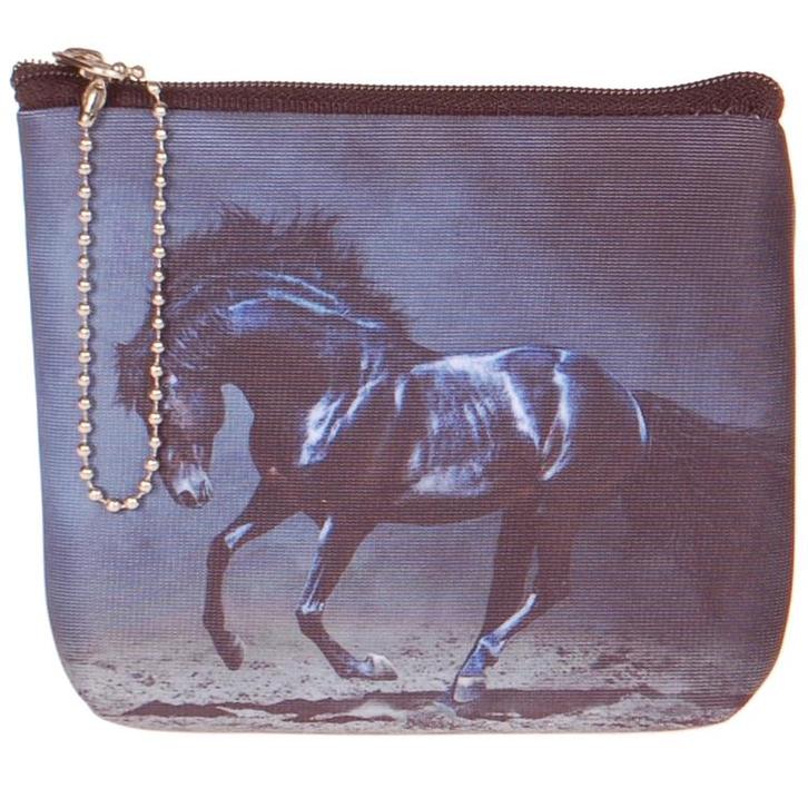 Kleine portemonnee paard NIEUW, Sieraden, Tassen en Uiterlijk, Portemonnees, Zwart, Nieuw, Ophalen of Verzenden