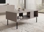 Meubella Salontafel beige 100x50x40cm | 1 Lade, 100 tot 150 cm, Verzenden, Nieuw, 50 tot 100 cm