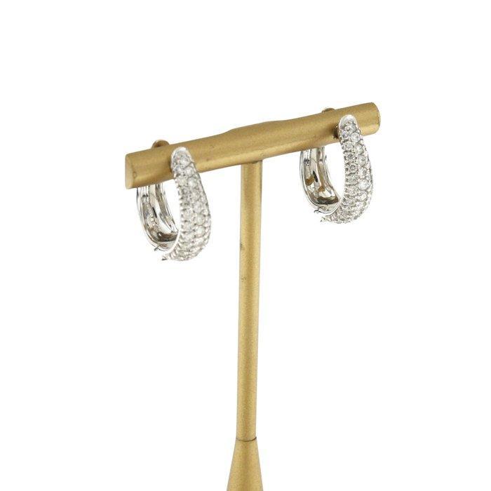 Bibigi - Oorbellen - 18 karaat Witgoud - 0.92ct. tw. Diamant, Sieraden, Tassen en Uiterlijk, Oorbellen