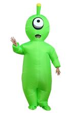 KIMU® Opblaas Kostuum Eenoog Alien Opblaasbaar Pak Alienpak, Kleding | Heren, Carnavalskleding en Feestkleding, Carnaval, Nieuw