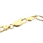 Bicolor gouden Figaro schakel armband; 20,5 cm (witgoud), Sieraden, Tassen en Uiterlijk, Armbanden, Ophalen of Verzenden, Gebruikt