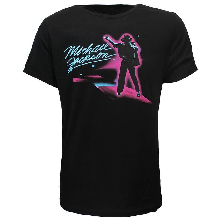 Michael Jackson King Of Pop Neon Dance T-Shirt - Officiële, Kleding | Heren, T-shirts, Verzenden