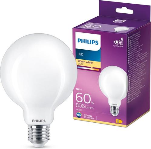 Philips LED Globelamp G93 E27 7W 806lm 2700K Mat Niet-Dim..., Huis en Inrichting, Lampen | Overige, Nieuw, Ophalen of Verzenden