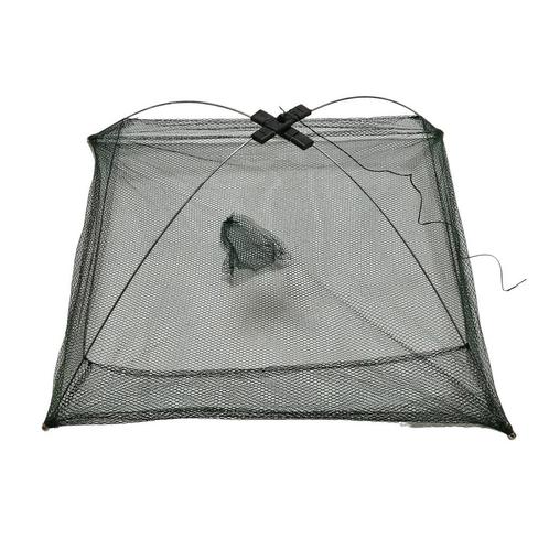 Kruisnet - 100 x 100 cm - Inklapbaar - Aasvisjes Vangen -, Watersport en Boten, Hengelsport | Roofvissen, Nieuw, Verzenden