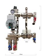 2 groep vloerverwarming verdeler RVS basic met pomp, Doe-het-zelf en Verbouw, Verwarming en Radiatoren, Ophalen of Verzenden, Nieuw