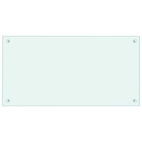 Witte Keuken Achterwand Glas 80cm | Tweedekansje | OP = OP, Huis en Inrichting, Keuken | Keukenelementen, Minder dan 25 cm, Wit