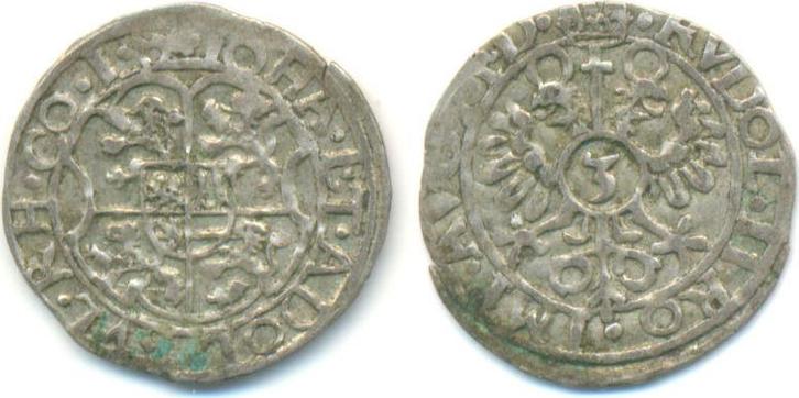 3 Kreuzer Muenzstaette Alsenz o J Salm Grumbach: Johann e..., Postzegels en Munten, Munten | Europa | Niet-Euromunten, Verzenden