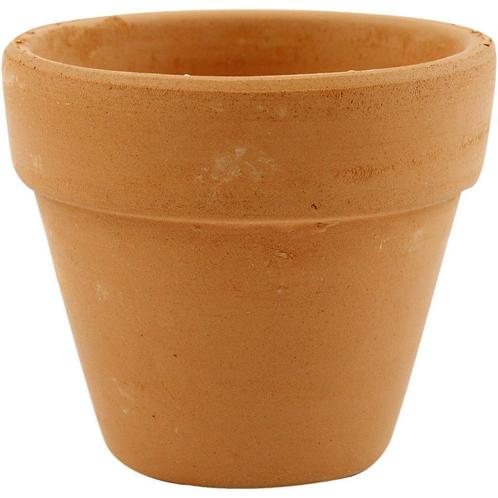 Terracotta Bloempot, d9 cm, h8 cm, 24stuks Terracotta potten, Hobby en Vrije tijd, Knutselen, Nieuw, Ophalen of Verzenden