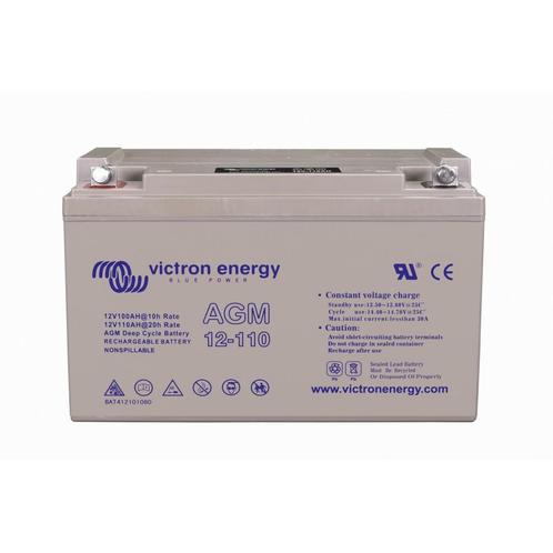 Victron 12V 110Ah (C20) AGM Deep Cycle-accu M8 Bolt, Audio, Tv en Foto, Accu's en Batterijen, Nieuw, Verzenden