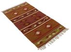 Moderne Indo Kelim van wol - Vloerkleed - 140 cm - 70 cm -, Nieuw