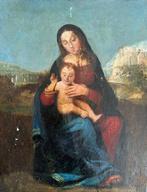 Raffaello Sanzio (1483-1520), Circle of - Madonna con, Antiek en Kunst