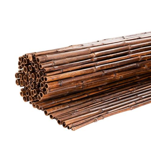 Zwarte bamboemat 20-25mm 100 x 180 cm, Tuin en Terras, Schuttingen, Verzenden