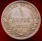 Duits Oost-Afrika, Duitsland. Wilhelm II. 1/4 Rupia 1913 A., Postzegels en Munten
