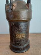 Lamp (2) - Brons, Koper - Mijnwerkerslamp