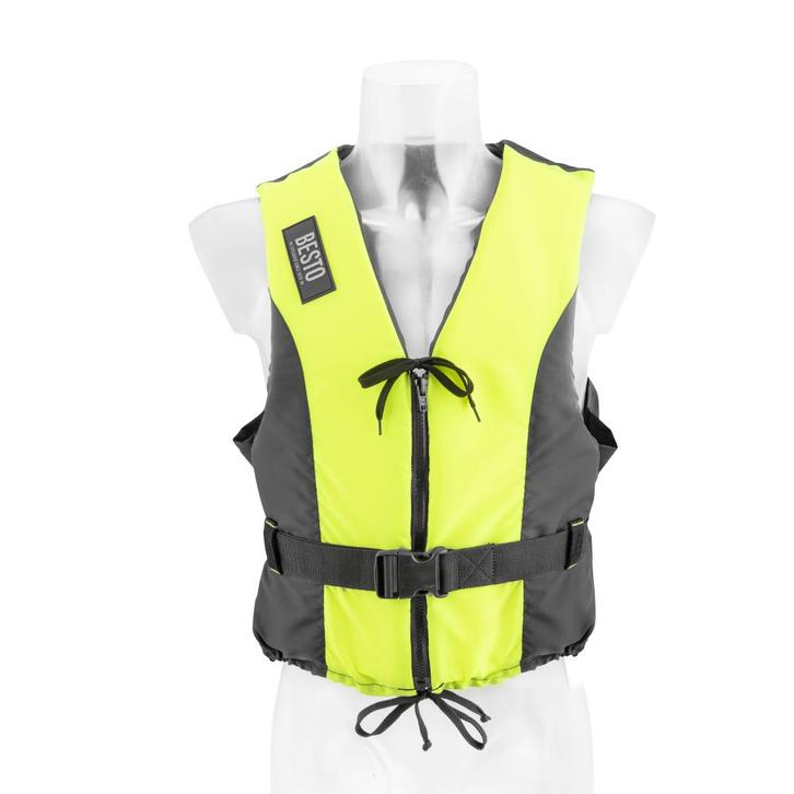 Besto Zwemvest Dinghy Zipper 50N Zwart/Geel, Watersport en Boten, Accessoires en Onderhoud, Nieuw, Ophalen of Verzenden
