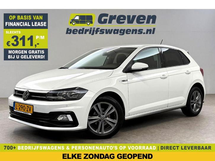 Volkswagen Polo 1.0 TSI R-line | Adaptive Cruise | Carplay, Auto's, Volkswagen, Te koop, Automaat, Financial lease, Benzine, Wit
