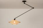 Rietveld Hanglampen - Zwart, Bruin, Naturel - Metaal, Rotan, Huis en Inrichting, Lampen | Hanglampen, Verzenden, Nieuw