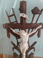 Altaarstuk - Glas, Hout - 1850-1900 - Corpus Christi in, Antiek en Kunst