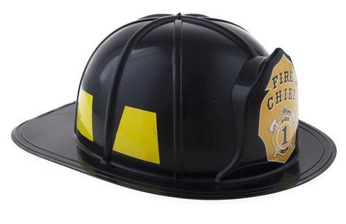 Fire Chief Brandweerhelm Volwassenen Zwart, Kleding | Dames, Carnavalskleding en Feestkleding, Nieuw, Ophalen of Verzenden