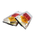 Set van 2 LED achterlichten 12 volt Type 5 Zilver, Auto-onderdelen, Vrachtwagen-onderdelen, Nieuw, Ophalen of Verzenden, Verlichting