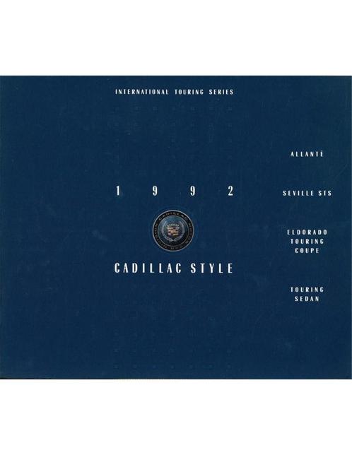 1992 CADILLAC PROGRAMMA BROCHURE ENGELS (USA), Boeken, Auto's | Folders en Tijdschriften
