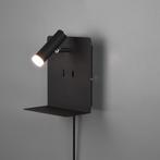 LED Wandlamp - Trion Elonant - 6W - Warm Wit 3000K - USB, Huis en Inrichting, Lampen | Wandlampen, Ophalen of Verzenden, Nieuw