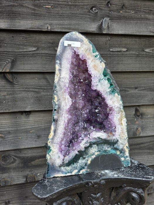Geen reserve € XL Amethist Geode Amethist - Hoogte: 37.5 cm, Verzamelen, Mineralen en Fossielen