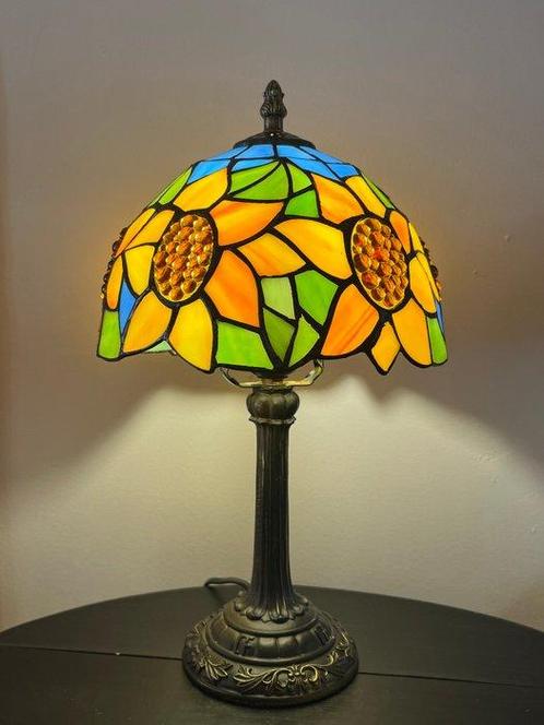 Buffet tafellamp (2) - Glas-in-lood, Antiek en Kunst, Kunst | Designobjecten