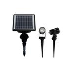 Ledisons Solar LED-prikspot Calipso zwart set 2 stuks, Huis en Inrichting, Nieuw