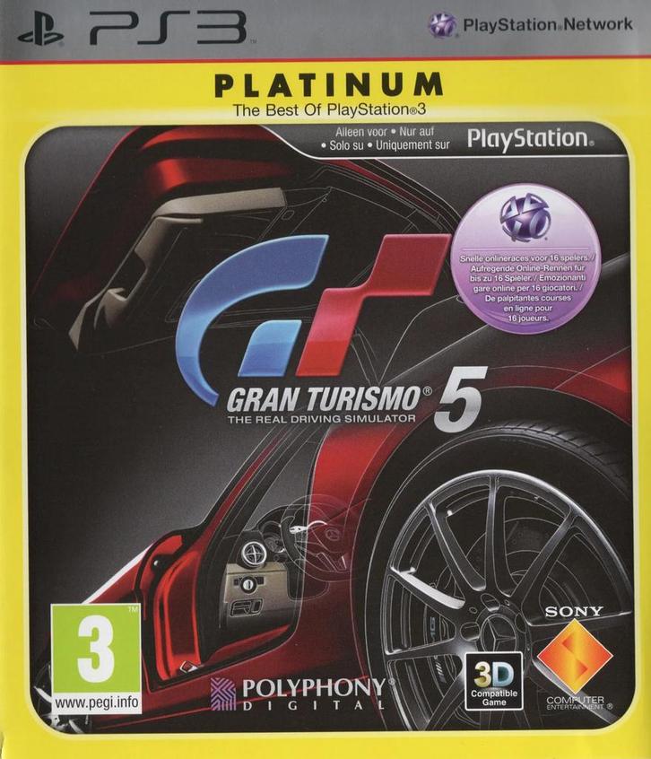 Gran Turismo 5 [Platinum] - PlayStation 3, Spelcomputers en Games, Games | Sony PlayStation 3, Ophalen of Verzenden